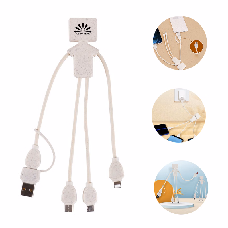 Wheat Doll Straw Charging Cable