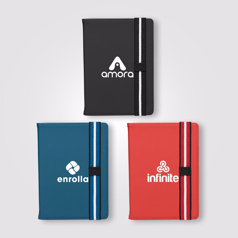 Newport Recycled Chevron Refillable Journal - A5