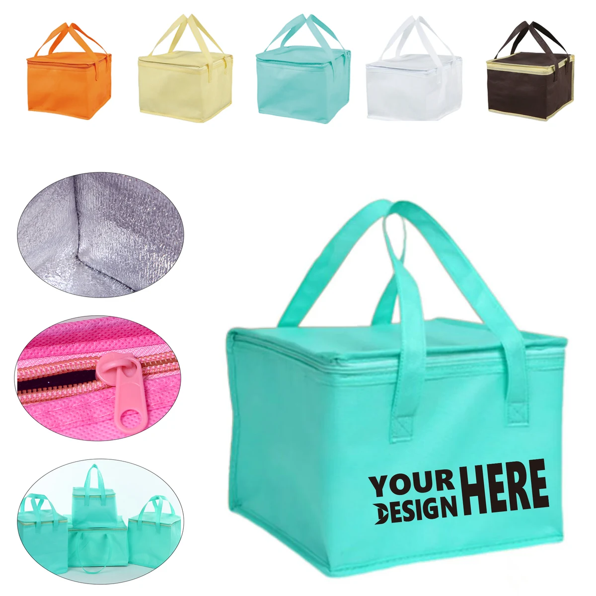 Insulated Cooler Bag Made of Non-Woven Fabric 1