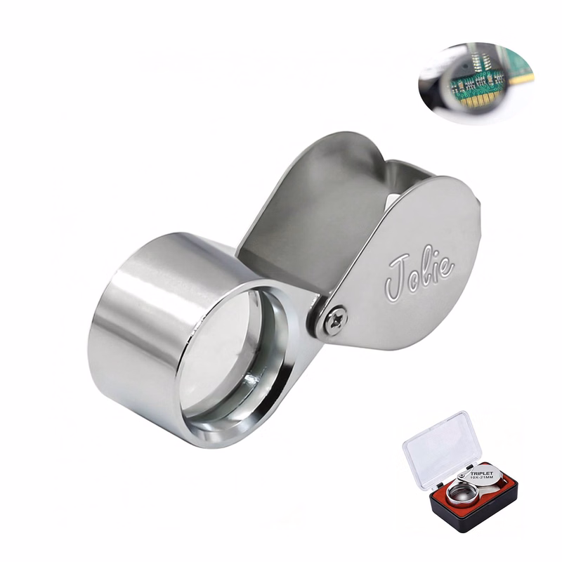 10X Metal Folding Jewelers Eye Loupe