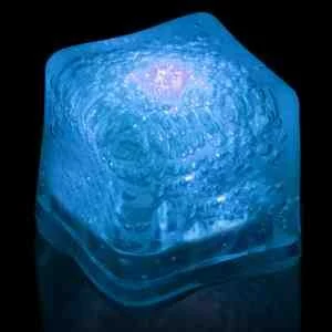 Blue Light Up Premium LitedIce Brand Ice Cube(Blank) 1