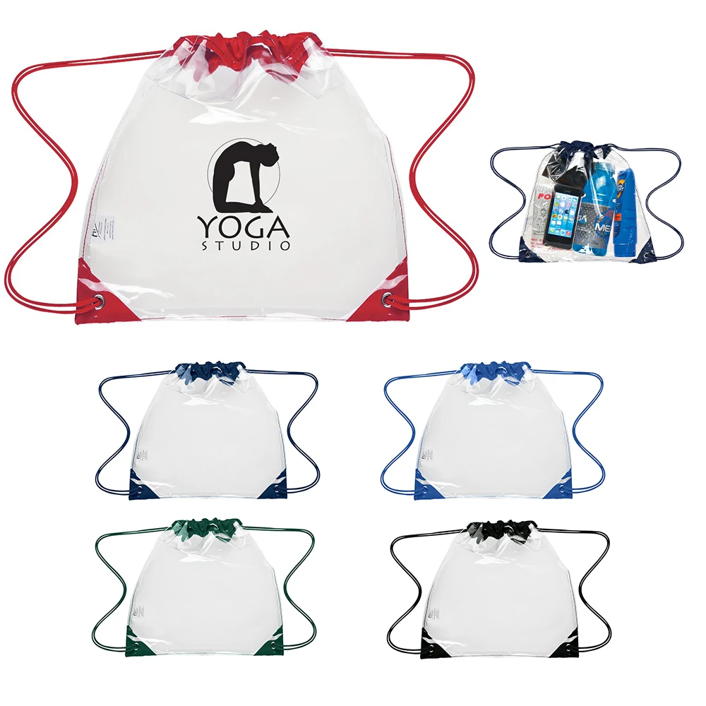 Clear Drawstring/Cinch Backpack 1