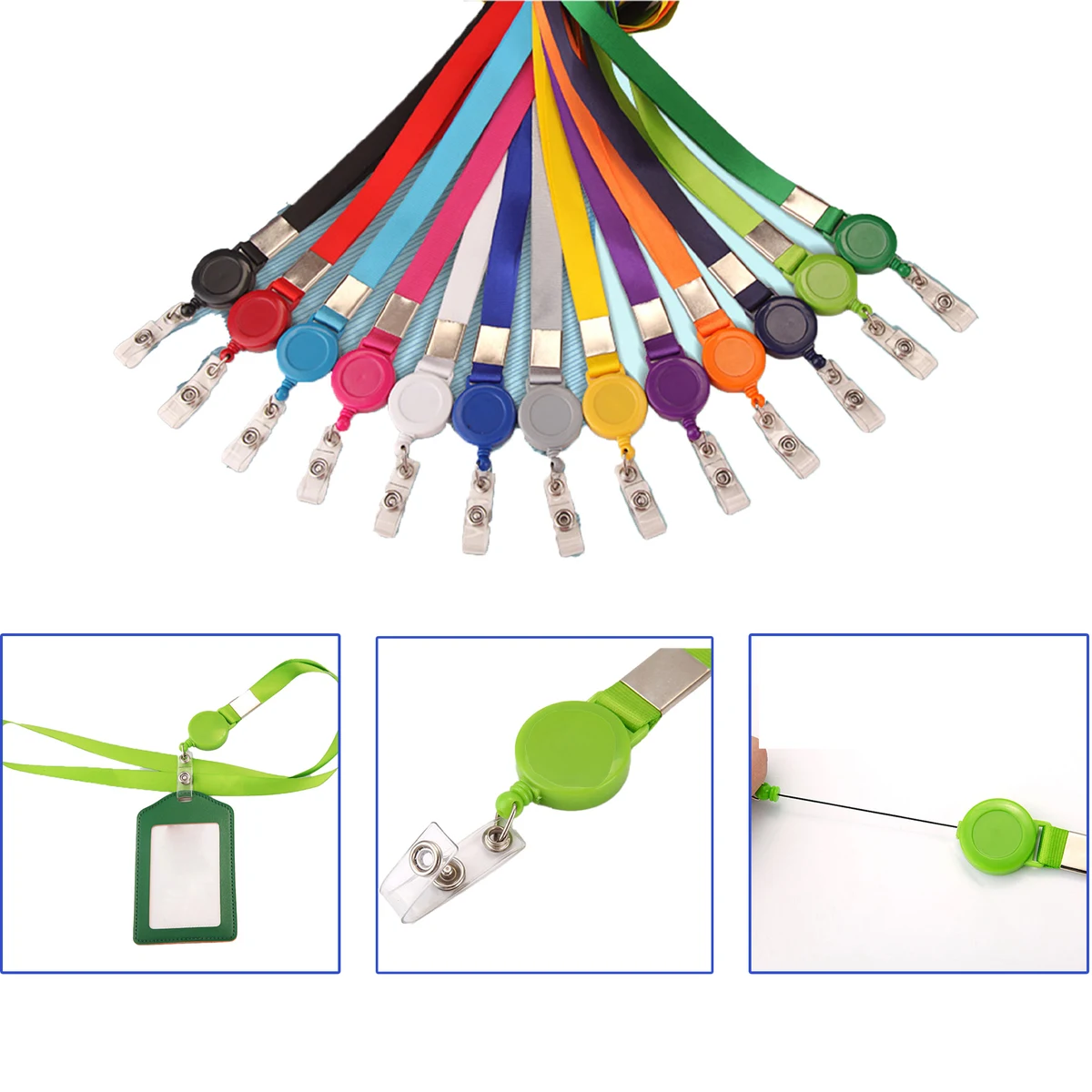 MOQ 50 Adjustable Retractable Lanyard 1