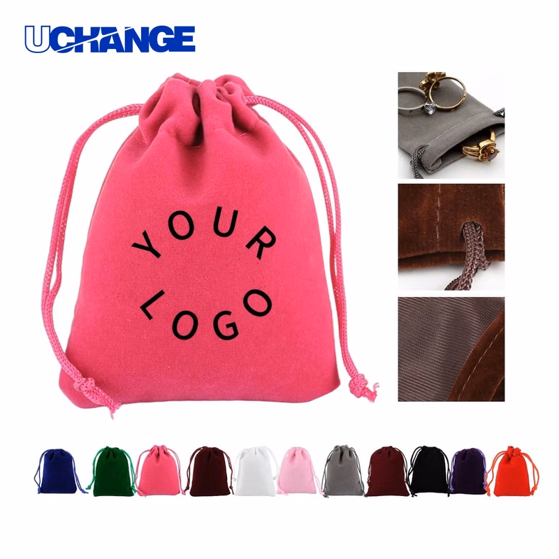 Flocking Jewelry Pouch Case Organizer