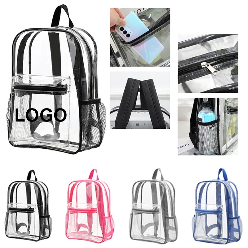 Clear Backpack With Reinforced Straps 1