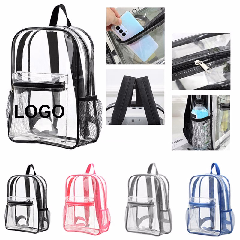 Clear Backpack With Reinforced Straps