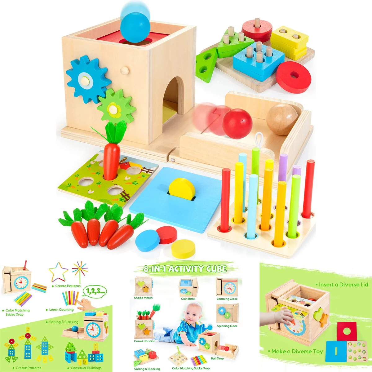 8-in-1 Wooden Play Kit 1