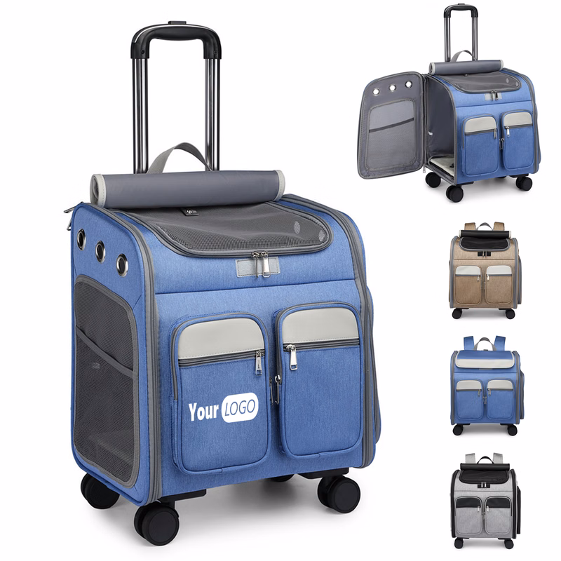 Nylon Large Capacity Pet Swivel Wheel Luggage