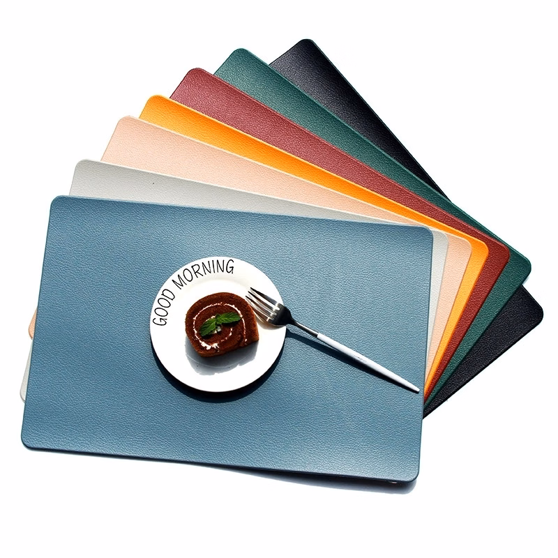 Two Color Nordic Leather Mat MOQ 100PCS