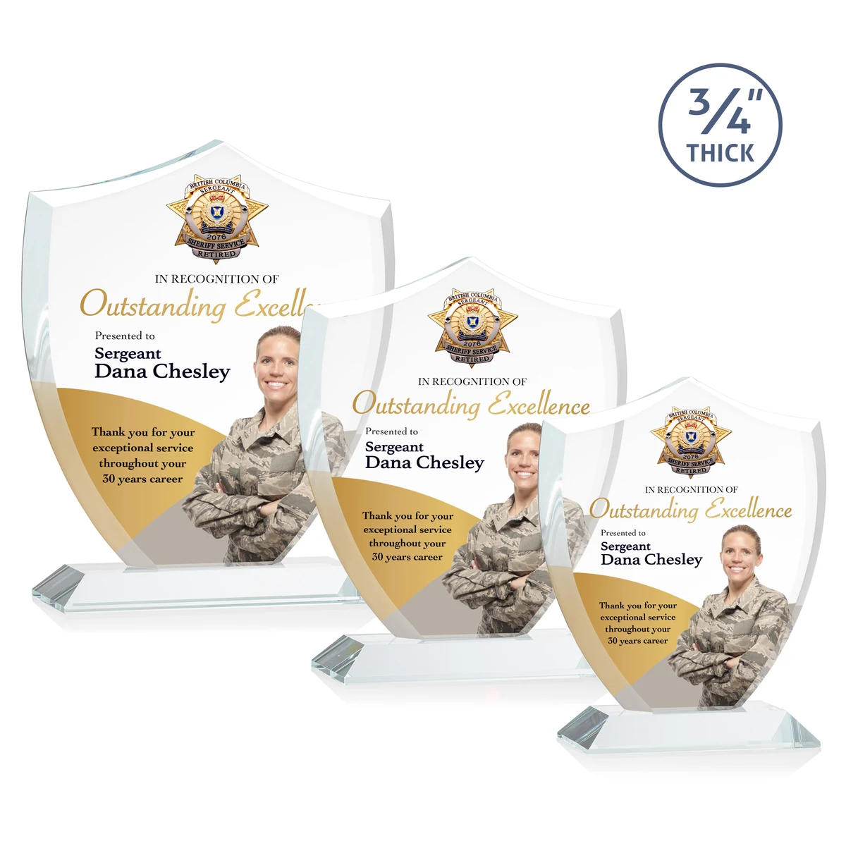 Scudo Shield VividPrint™ Award - Clear 1