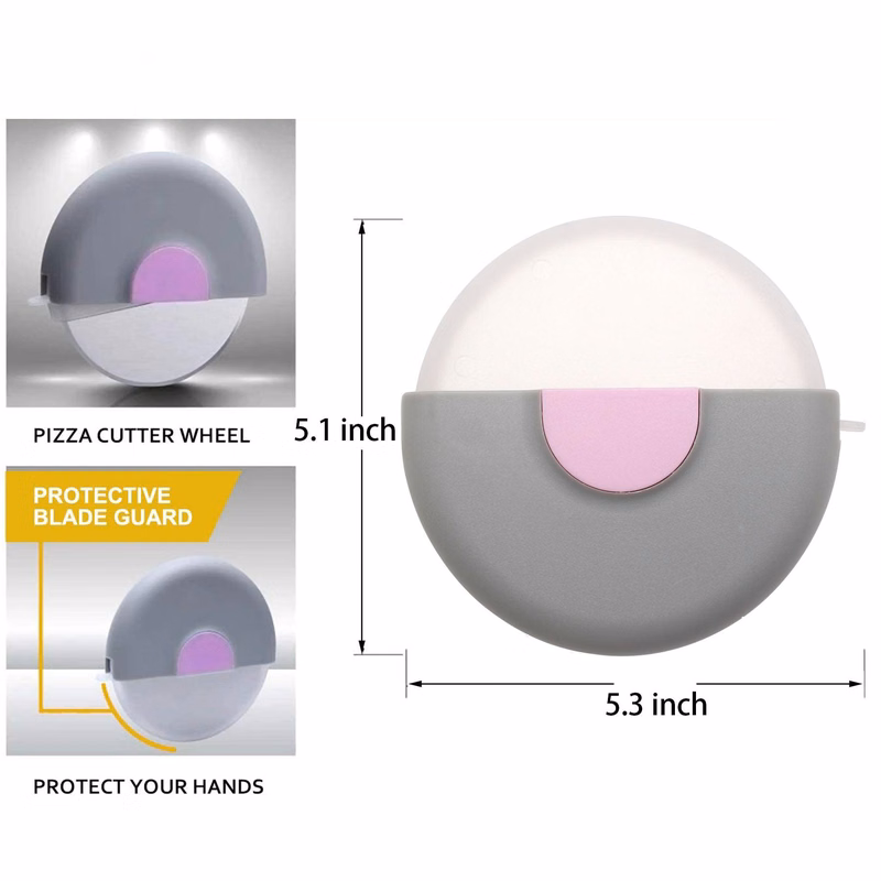 Creative round roller pizza cutter knife