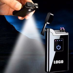 Electric Arc Lighter With LED Flashlight And USB Charging