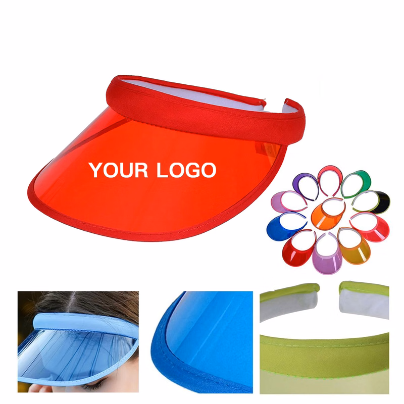 Clear PVC Visor With Wide Brim For Sun Protection