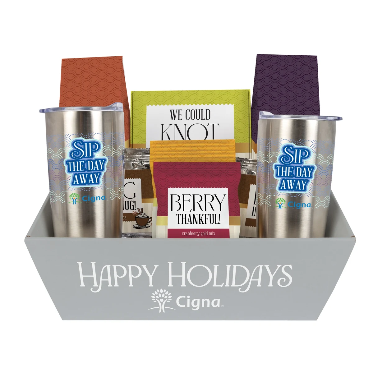 Sip and Savor Gourmet Tray with Tumblers- Small 1