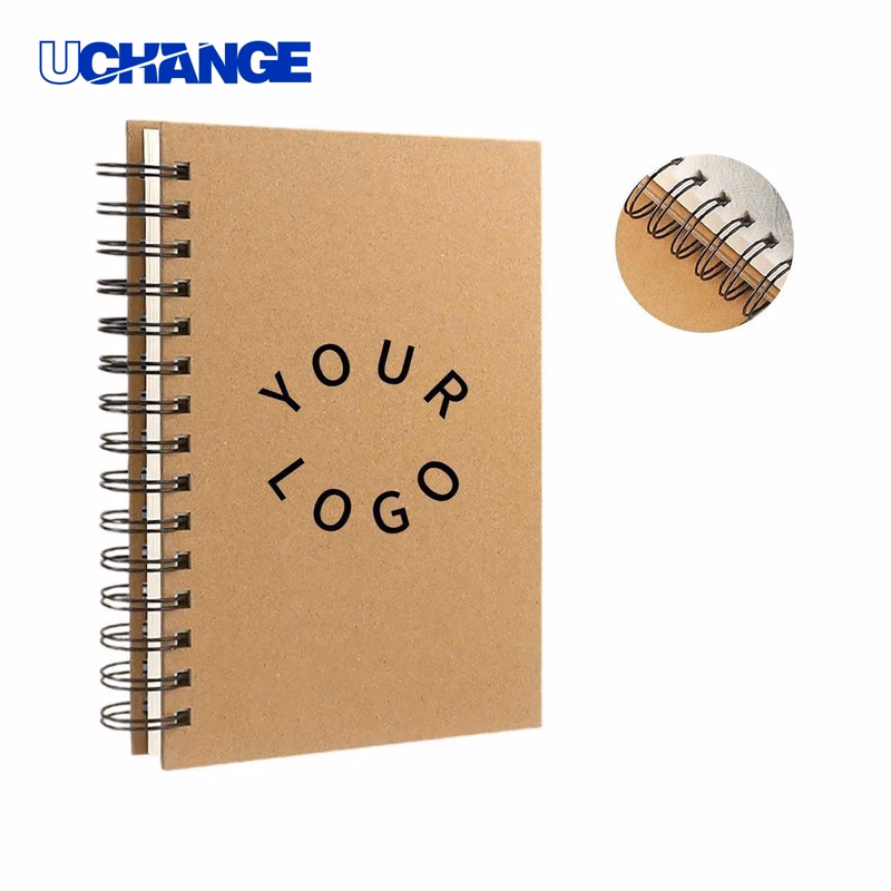 A5 Spiral Notebook with Flat Lay Design