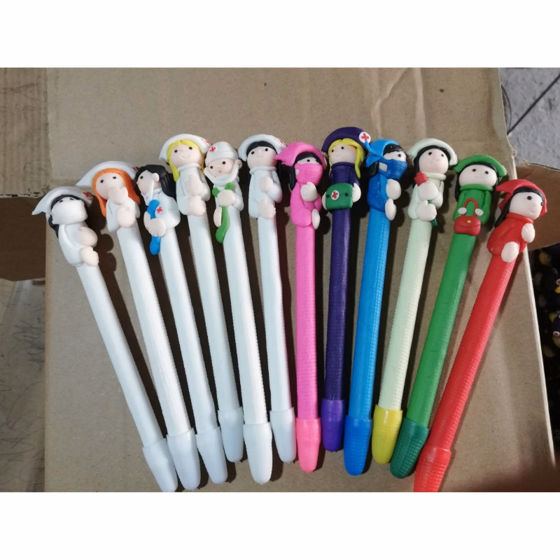 Cartoon Doctor and Nurse Ballpoint Pens