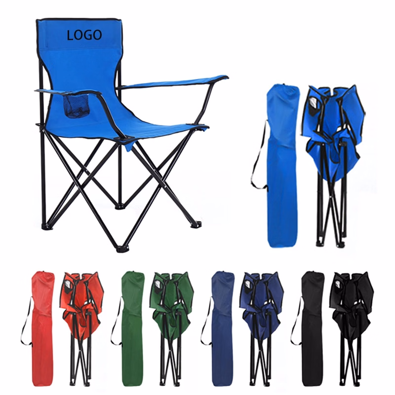 Portable Folding Chair With Arm Rest Cup Holder