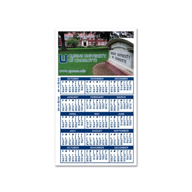 15 Month Calendar Rectangle Magnet - Full Color 1