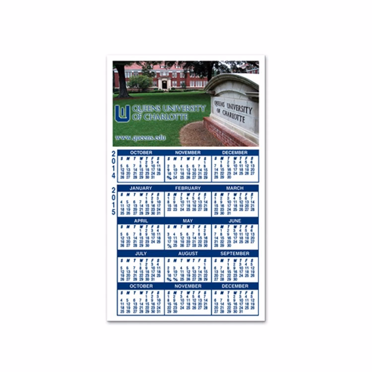 15 Month Calendar Rectangle Magnet - Full Color