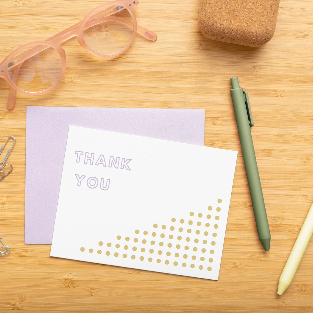 FLAT LETTERPRESS CARD - 4.25 X 5.5 1