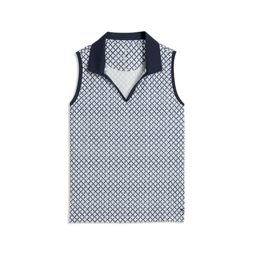 PUMA® Women's Club Sleeveless Golf Polo with Custom Logo 1