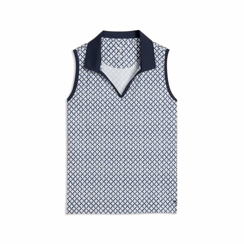 PUMA® Women's Club Sleeveless Golf Polo with Custom Logo