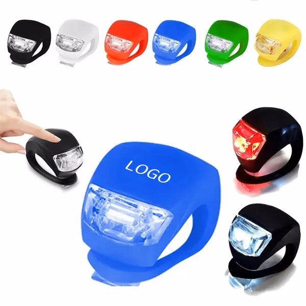 Silicone Bicycle Light with Waterproof LED Safety Lamp