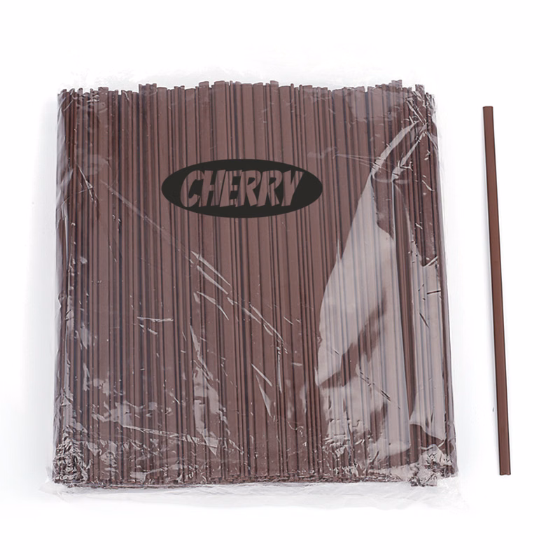 500 Pieces Disposable PP Dual Hole Straw Stirrer