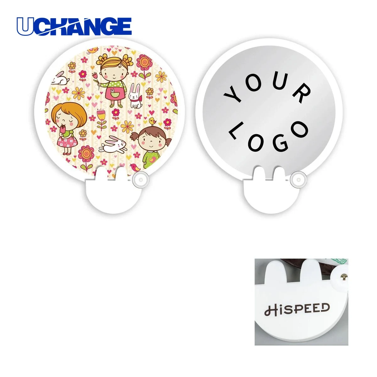 Durable Polyester Hand Fan with Reinforced Edges 1