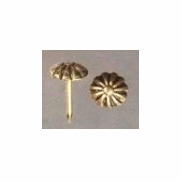 Plaque Nail: 0.375" Gold Plaque Nail