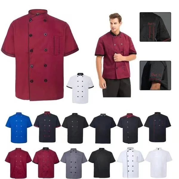 Unisex Short Sleeve Chef Coat Jacket 1