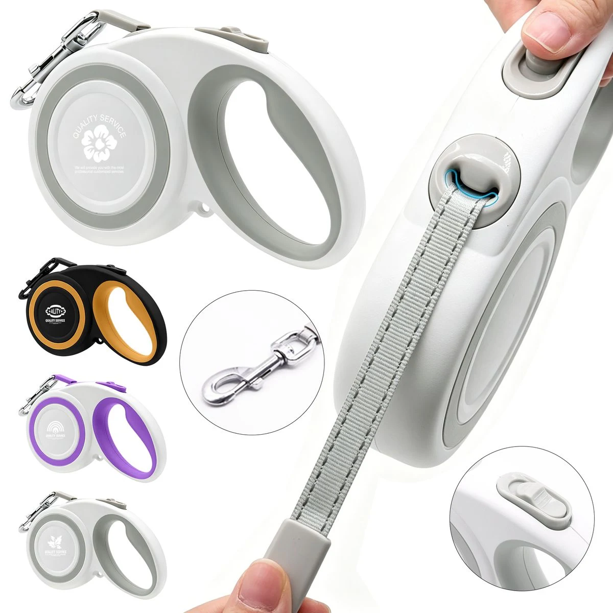 7 7/10" L Dog Retractable Leash 1