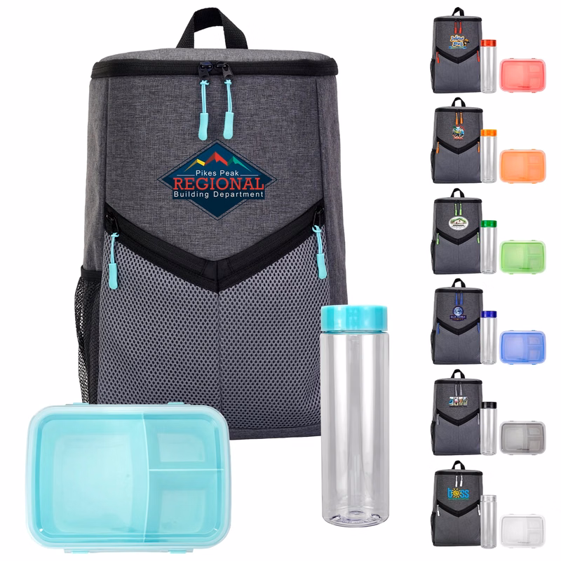 Victory Cooler Backpack Lunch & Drink Set