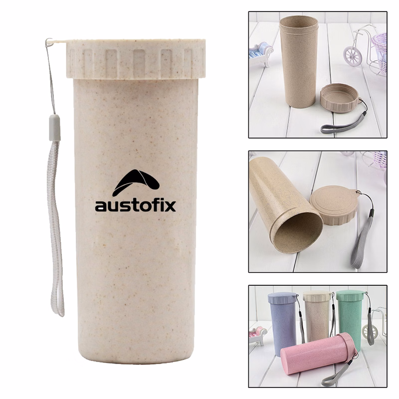Wheat Water Mugs with Rope