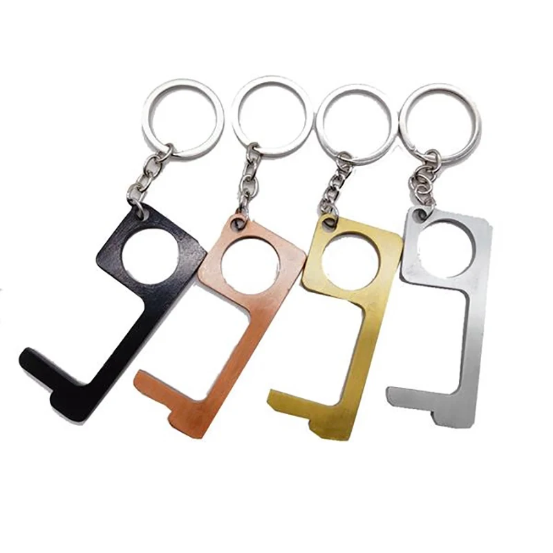 Portable Door Opener Keyring Non Touch Elevator Button Tool 1