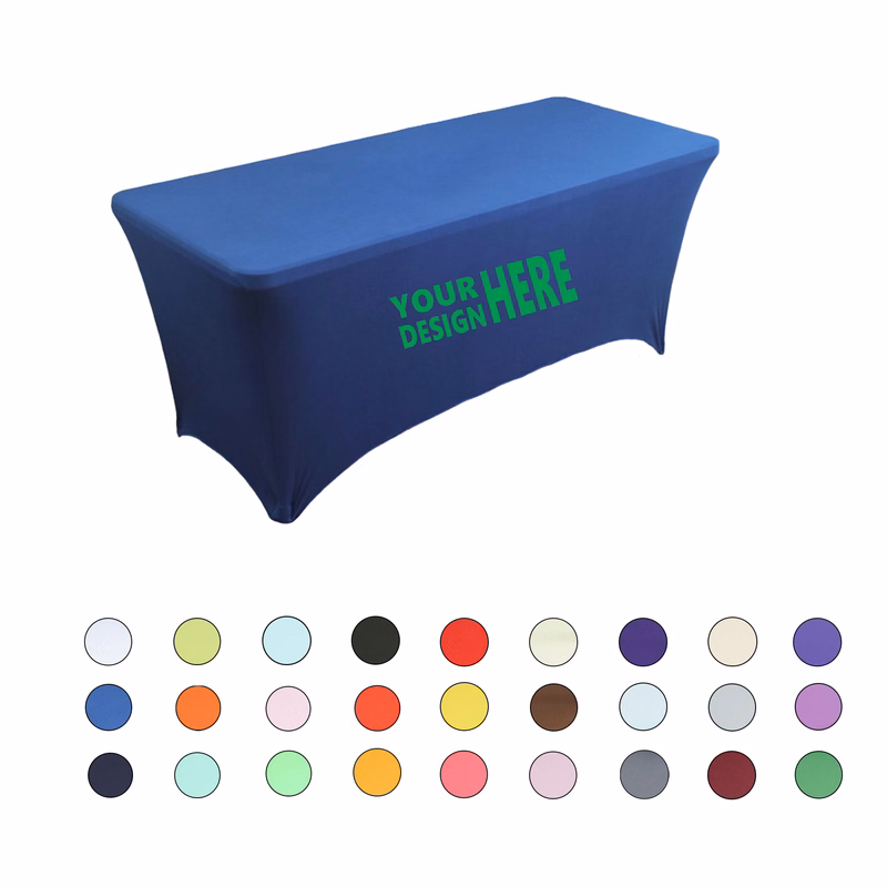 6FT Polyester Stretch Tablecloth