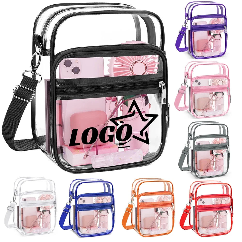 Clear PVC Crossbody Bag 1