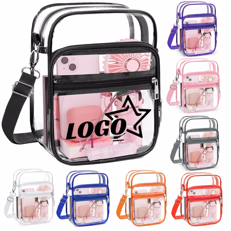 Clear PVC Crossbody Bag