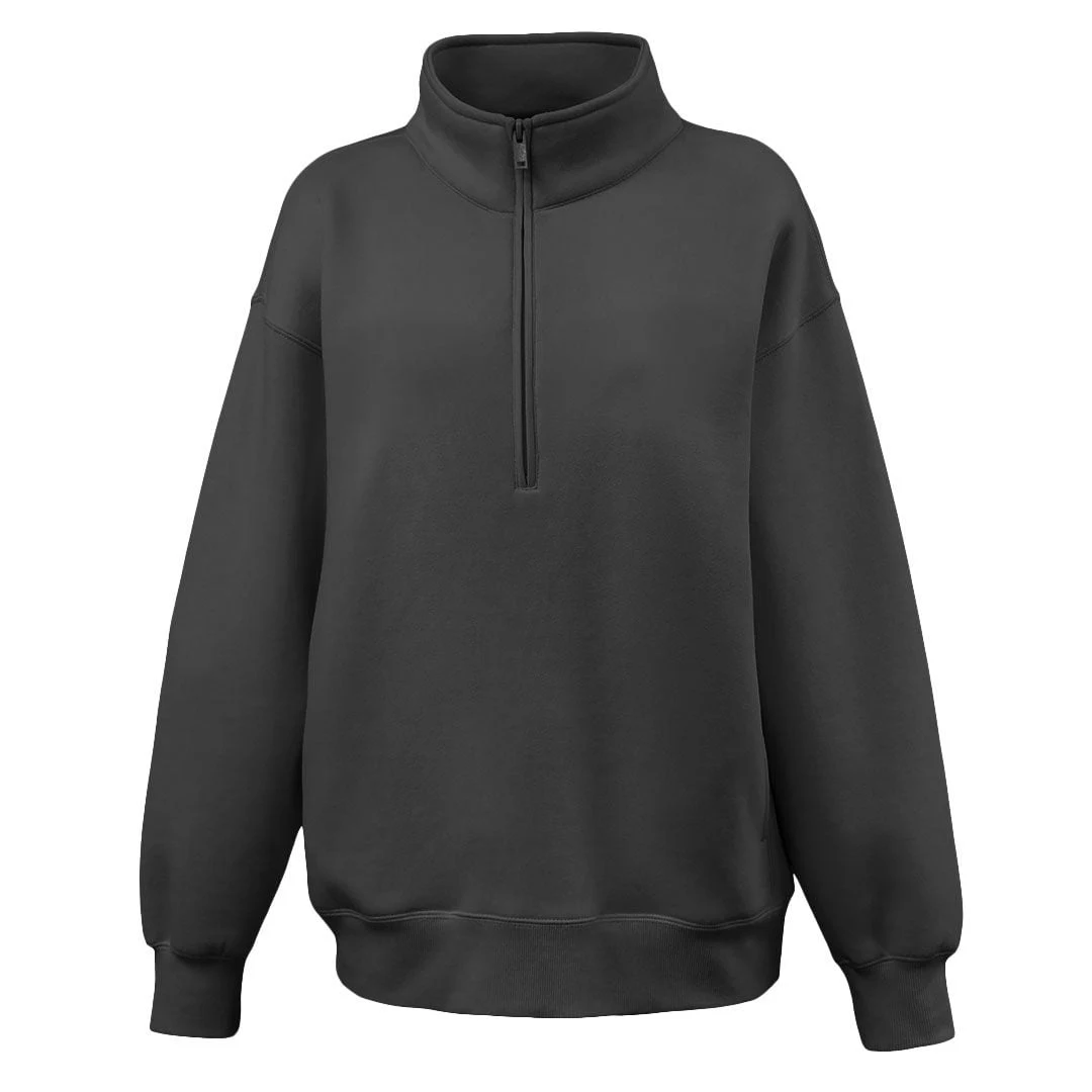 Pennant Womens Oversize 1/2 Zip, custom hoodie or sweatshirt with logo imprint 1