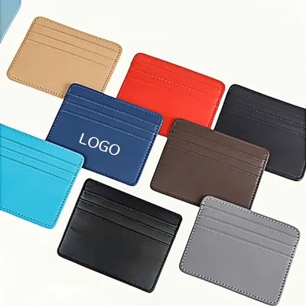 Slim PU Leather Card Holder
