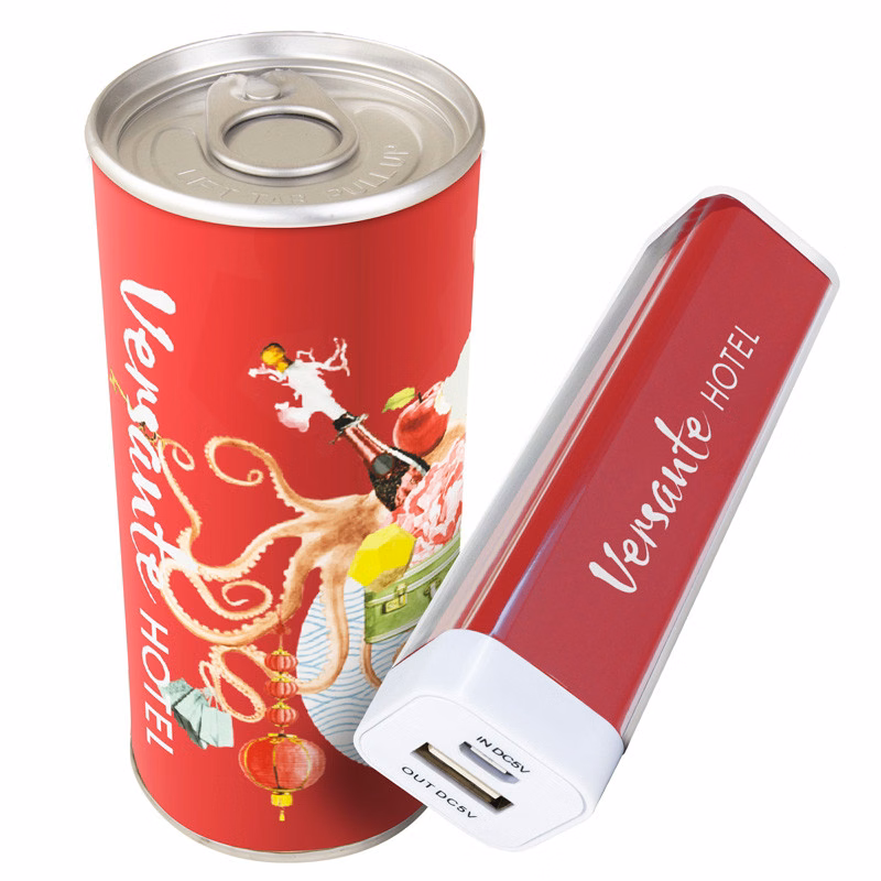 Power Shot 10 - 2200 mAh Plastic USBP2200P Power Bank in Branded Can