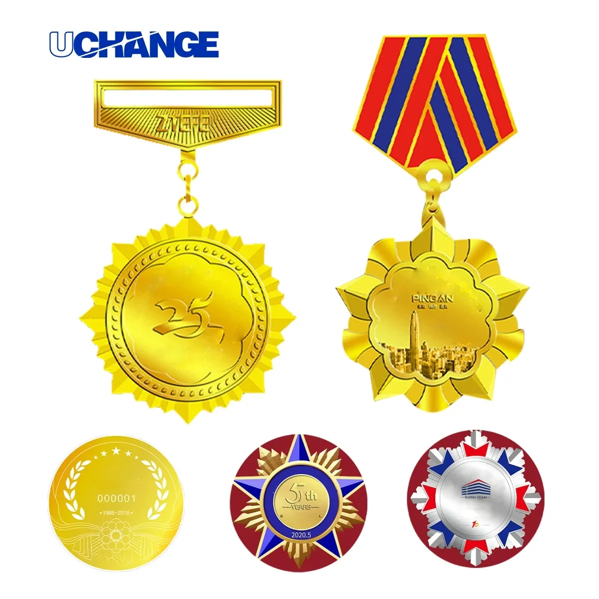 Custom Award Medals With Ribbon Lanyard 1