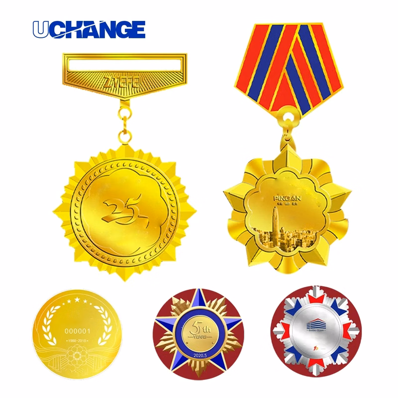 Custom Award Medals With Ribbon Lanyard