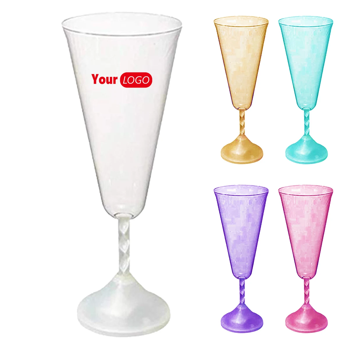 Abs Illuminated Champagne Glass With Led Glow For Special Events 1