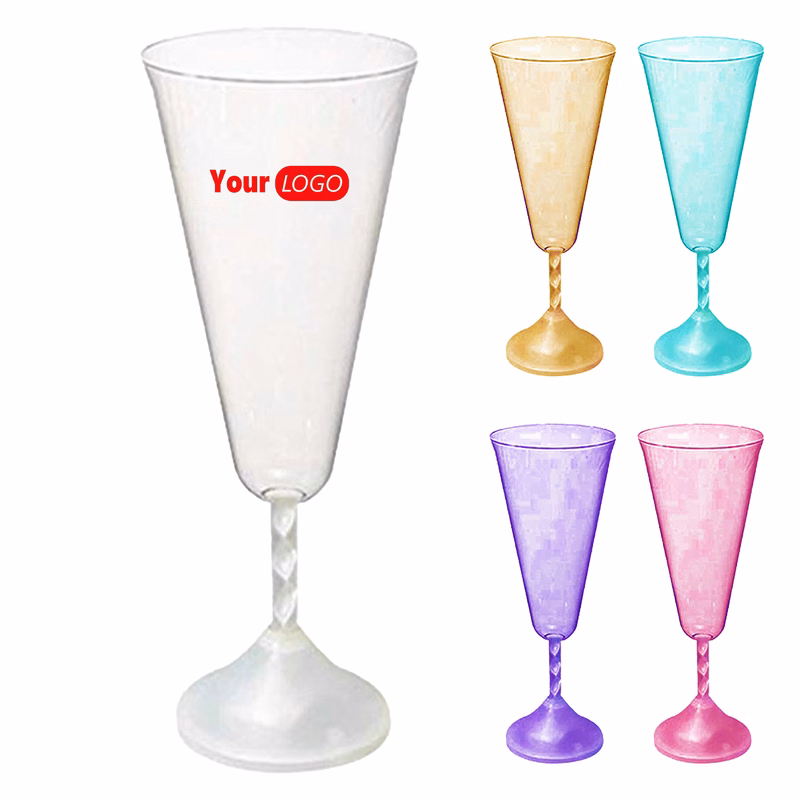 Abs Illuminated Champagne Glass With Led Glow For Special Events