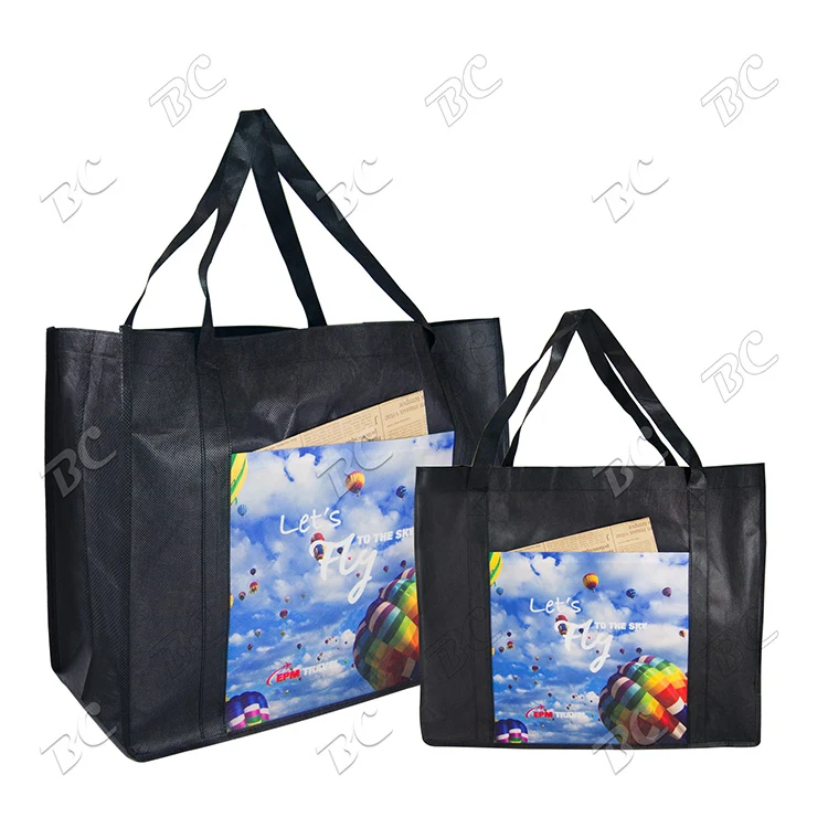 18 x 15 inch 100 GSM PET Non-woven Shopper Tote Bag 1