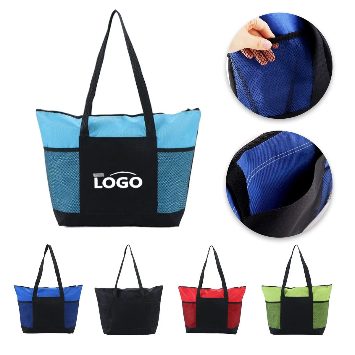 600D Oxford Tote Bag, custom tote bag with logo imprint 1