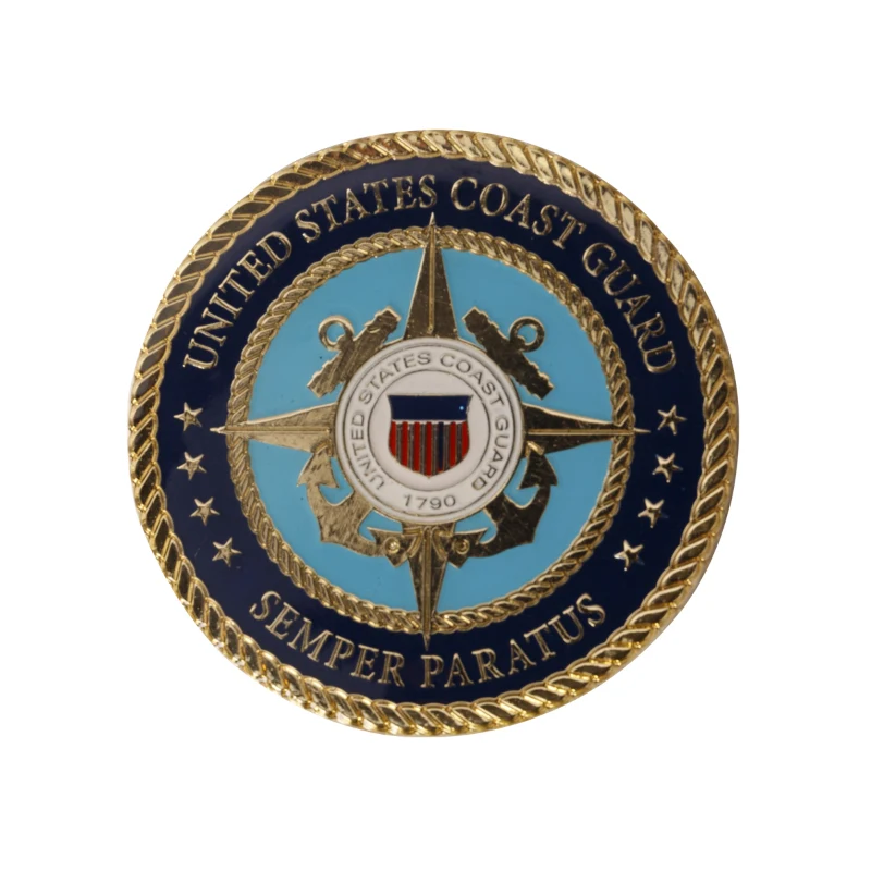 3" Zinc 4 Colors 1 Side Challenge Coins 1