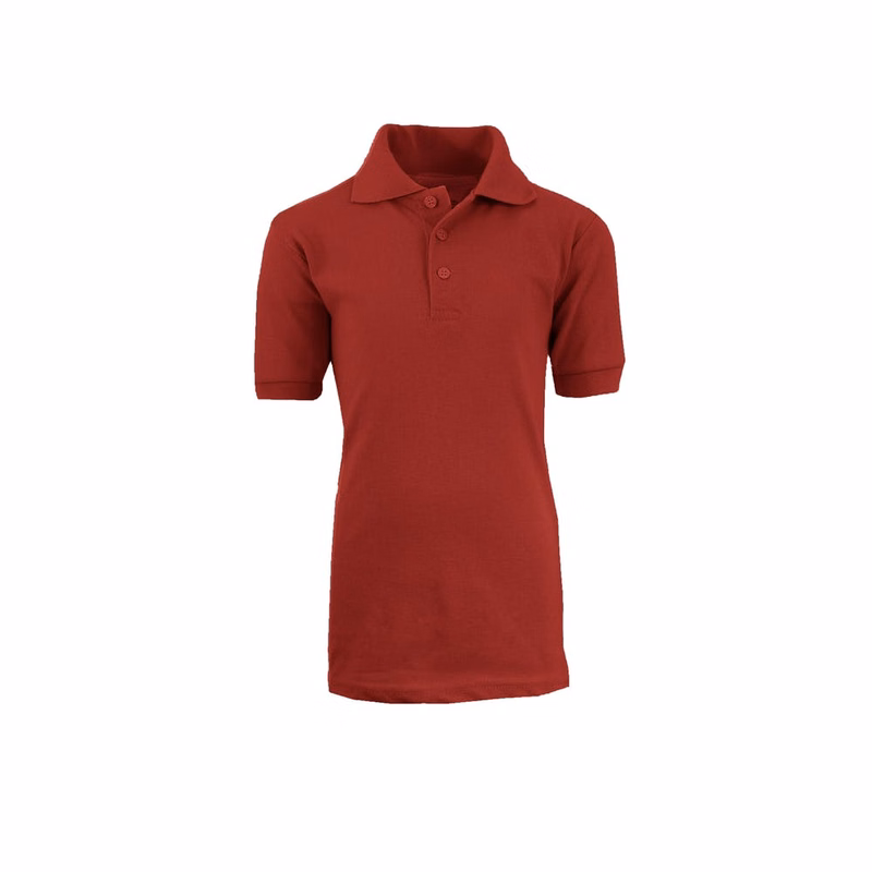 Unisex Adult Uniform Polo Shirts - Burgundy 2X
