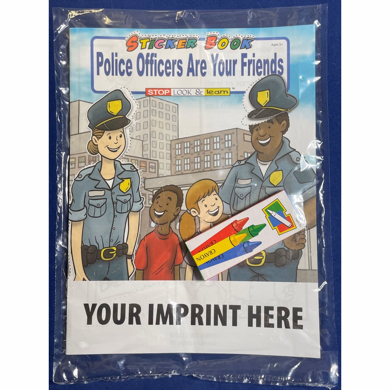 STICKER BOOK SET - Police Officers Are Your Friends Sticker Book Fun Pack